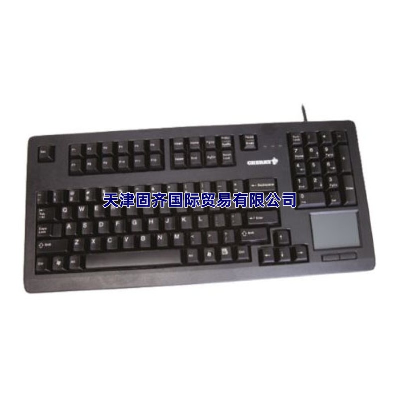 Cherry 黑色 USB 有线 工业用 紧凑型，人机工程学 QWERTY（美国） 键盘 G80-11900LUMEU-2