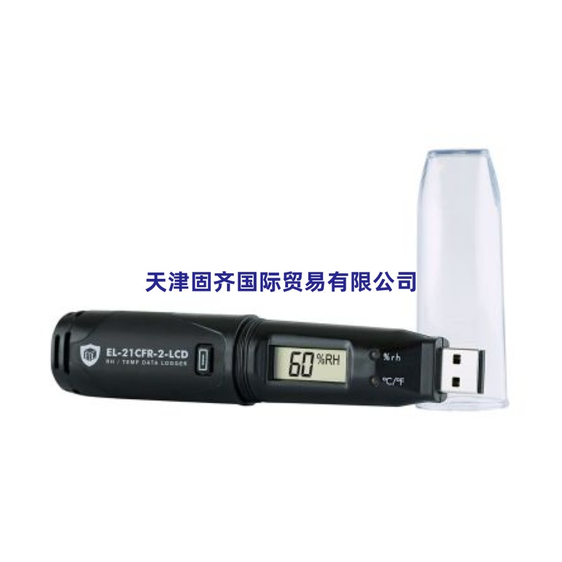 Lascar 温度记录仪, EL-21CFR-2-LCD型号, 用于露点、湿度、温度测量, 露点、湿度、温度传感器,